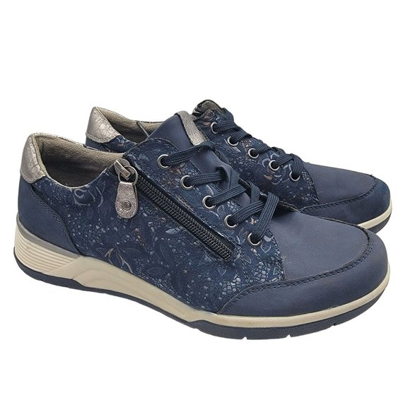 Spring Step Gabrielle Mens 6.5 Blue Sneaker Shoes Walking Work Wear Casual - Picture 1 of 14